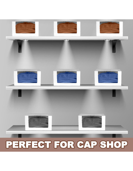 50 Cajas de Regalo para Gorras DoubleFill con Ventana Transparente