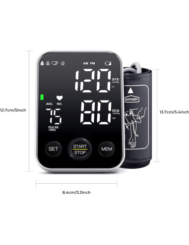 Monitor de Presión Arterial Digital Jamr C02 LED 2 Usuarios