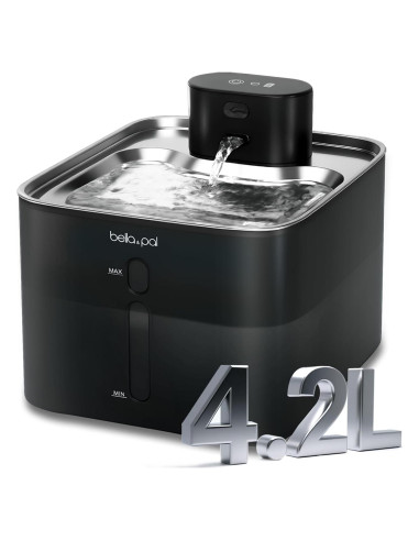 Fuente de Agua Inalámbrica BELLA & PAL 4.2L Acero Inoxidable