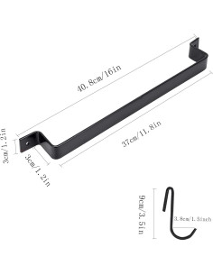 Soporte de Utensilios de Cocina DREAMWENF con 10 Ganchos en S 2