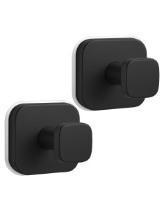 Ganchos de Ducha Reutilizables WingWider 2 Piezas Negro