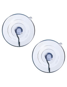 Ganchos de Ventosa Grandes Rocky Mountain Goods - 2 Unidades Soportan 3.18 kg