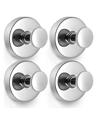 Ganchos de Succión Besti para Ducha 4 Piezas Cromo 5 kg