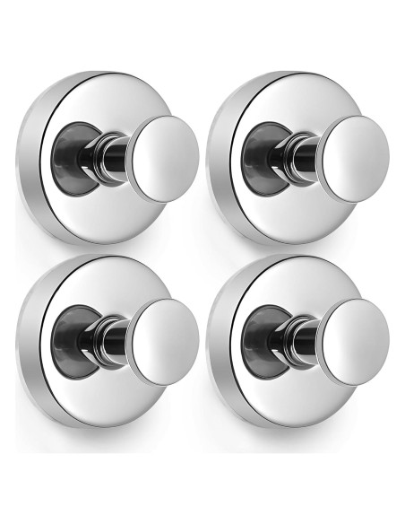 Ganchos de Succión Besti para Ducha 4 Piezas Cromo 5 kg