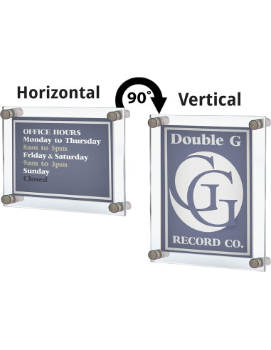 Marco Flotante de Acrílico Azar Displays 24x36 cm Plateado