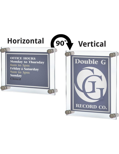 Marco Flotante de Acrílico Azar Displays 24x36 cm Plateado