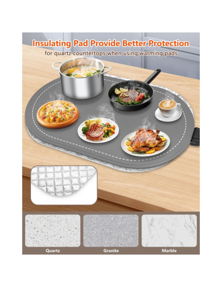 Alfombrilla Calentadora de Comida Seenlast 1.44kg Silicona