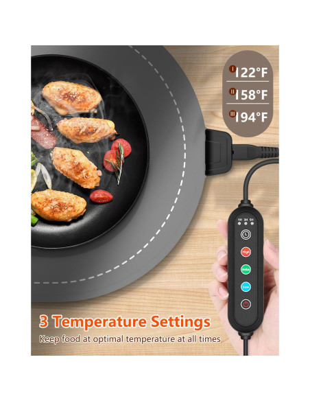 Alfombrilla Calentadora de Comida Seenlast 1.44kg Silicona