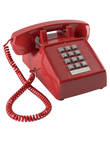 Teléfono con Cable Home Intuition Rojo para Personas Mayores