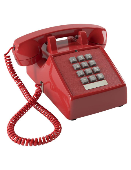 Teléfono con Cable Home Intuition Rojo para Personas Mayores