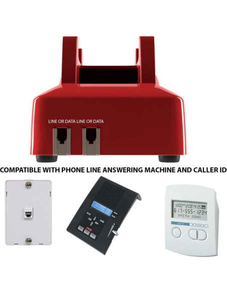 Teléfono con Cable Home Intuition Rojo para Personas Mayores