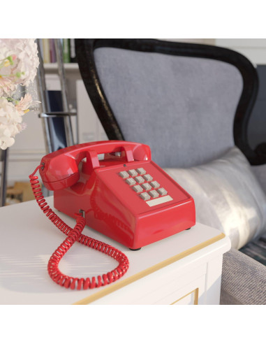 Teléfono con Cable Home Intuition Rojo para Personas Mayores