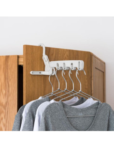 Perchero Plegable Portátil Plogmill Gris 25.4x10.16 cm 2