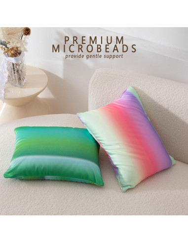 Almohada de Microperlas Fabskiy Verde Bosque 40x30 cm