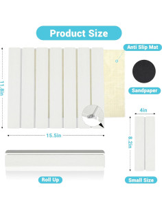 Juego de 2 Alfombrillas de Secado Diatomita GZT002 39.37x29.97cm 2