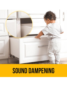 128 Almohadillas de Silicona Transparente Vellax para Gabinetes 2