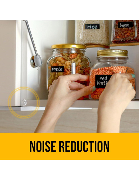 128 Almohadillas de Silicona Transparente Vellax para Gabinetes