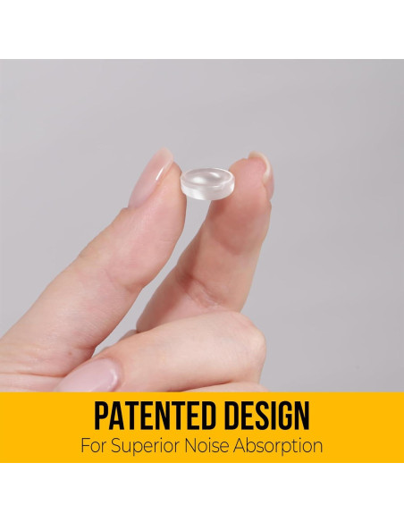 128 Almohadillas de Silicona Transparente Vellax para Gabinetes