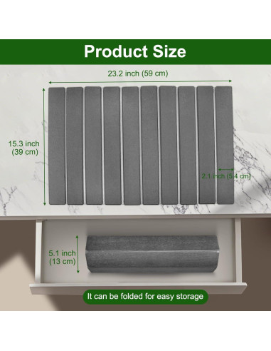 Alfombrilla de Secado de Platos Wishfly 61x40.6cm Diatomita