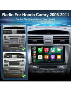 Radio de Coche Leadfan para Toyota Camry 2006-2011 9" GPS Bluetooth 2