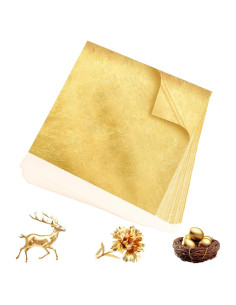 300 Hojas de Hoja de Oro Nuesaurd 13cm para Manualidades