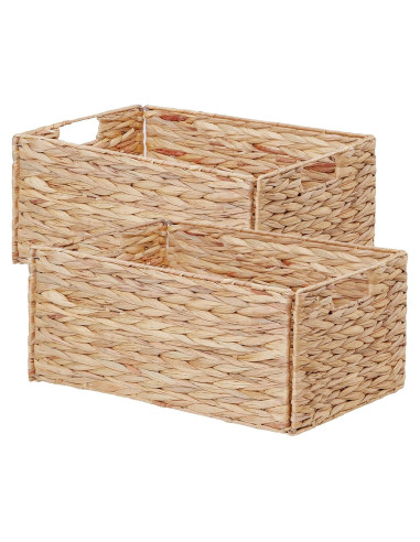 Cesta de Almacenamiento Vagusicc Tejida a Mano 33.7x20.3cm