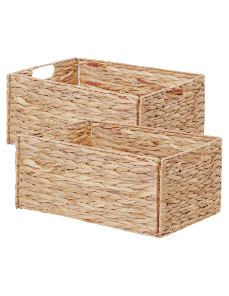 Cesta de Almacenamiento Vagusicc Tejida a Mano 33.7x20.3cm