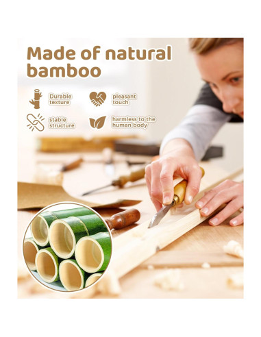 Perchero de Bambú para Niños Relquorax con Almacenamiento