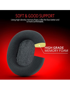 Almohadillas de Repuesto SteelSeries Arctis 7 y 5 - Negro 2