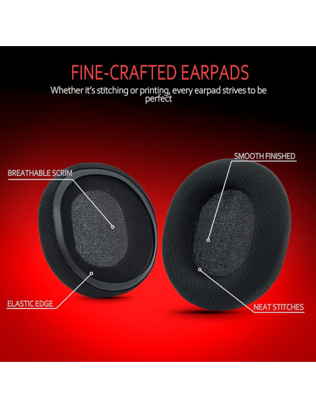 Almohadillas de Repuesto SteelSeries Arctis 7 y 5 - Negro