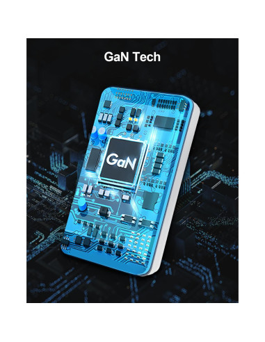 Cargador de Pared USB C 67W Hyphen-X Blanco Delgado