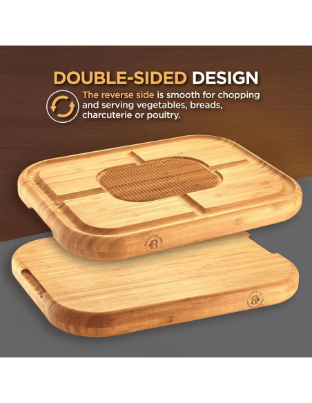 Tabla de Cortar de Bambúsi 45.7x30.5cm con Canal de Jugo