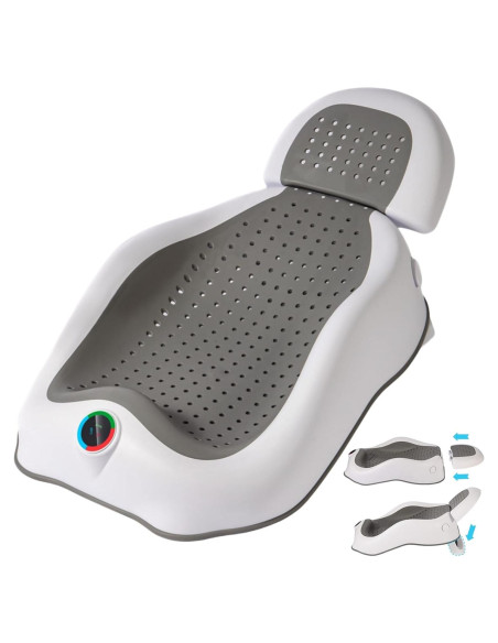Soporte de Baño para Bebés NFSVLB Gris - Ajustable y Antideslizante