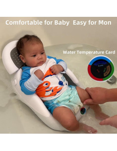 Soporte de Baño para Bebés NFSVLB Gris - Ajustable y Antideslizante 2