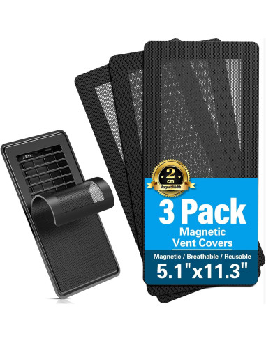 Cubiertas de Ventilación Magnéticas YEHANLY 3 Pcs 13x28 cm