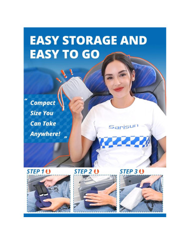 Correa para cabeza de avión SARISUN con máscara 3D negra