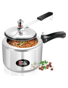 Olla a presión Milton 3L acero inoxidable con válvula de seguridad