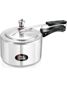 Olla a presión Milton 3L acero inoxidable con válvula de seguridad 2