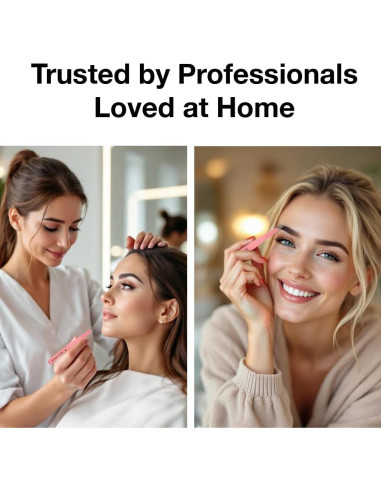 Pinzas Inclinadas Beauty Power - Acero Inoxidable Rosa