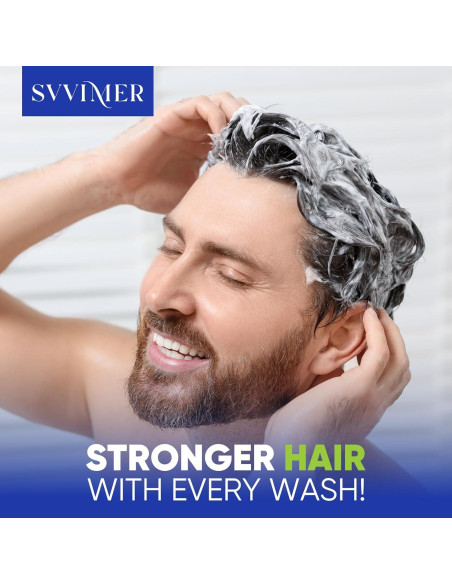 Champú Engrosante para Hombres Svvimer 400 ml - Biotina y Romero