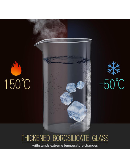 Cafetera Prensa Francesa Dircolz 21oz Acero Inoxidable 304