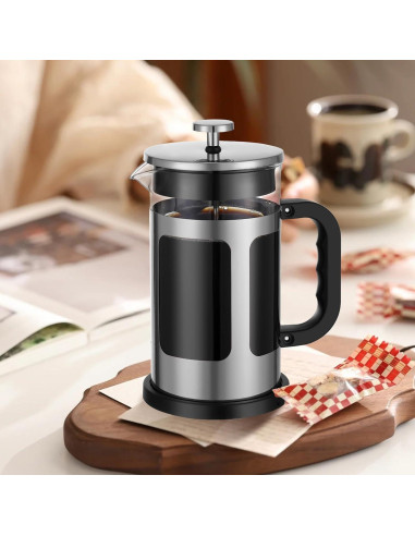 Cafetera Prensa Francesa Dircolz 21oz Acero Inoxidable 304