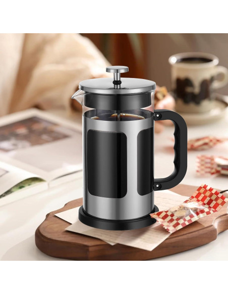 Cafetera Prensa Francesa Dircolz 21oz Acero Inoxidable 304