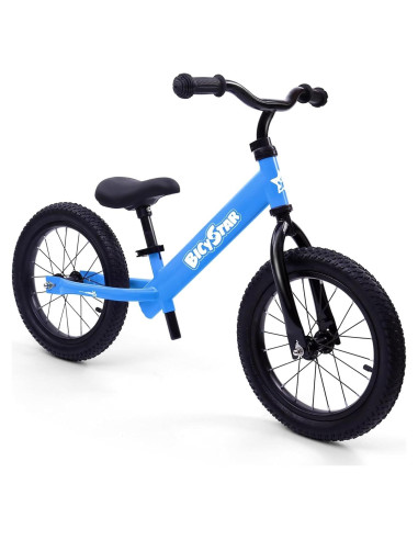 Bicicleta de Equilibrio Bicystar 14 Pulgadas Ajustable Azul