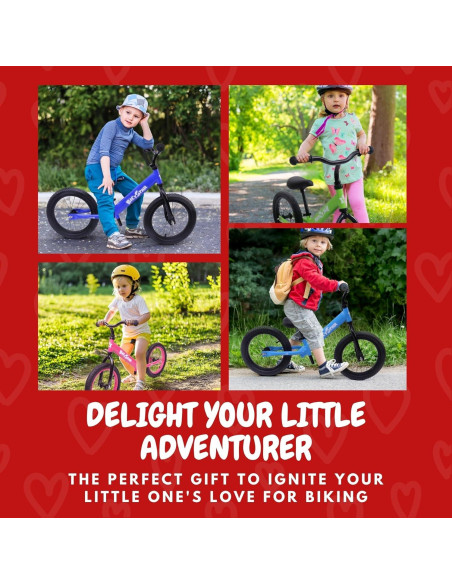 Bicicleta de Equilibrio Bicystar 14 Pulgadas Ajustable Azul