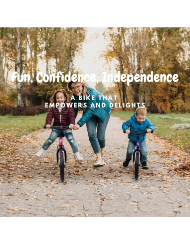 Bicicleta de Equilibrio Bicystar 14 Pulgadas Ajustable Azul