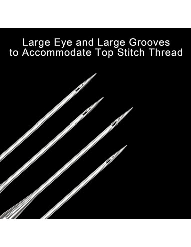 50 Agujas de Bordado HAX1 65/9 Brother Acero Inoxidable