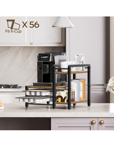 Soporte para Cajón de Cápsulas de Café YATINEY KH01BR 56 Cápsulas