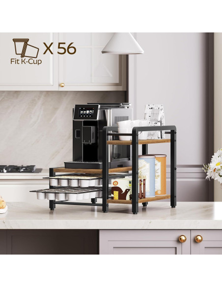 Soporte para Cajón de Cápsulas de Café YATINEY KH01BR 56 Cápsulas