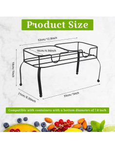 Soporte de dispensador de bebidas Blulu de metal 3.78L 2